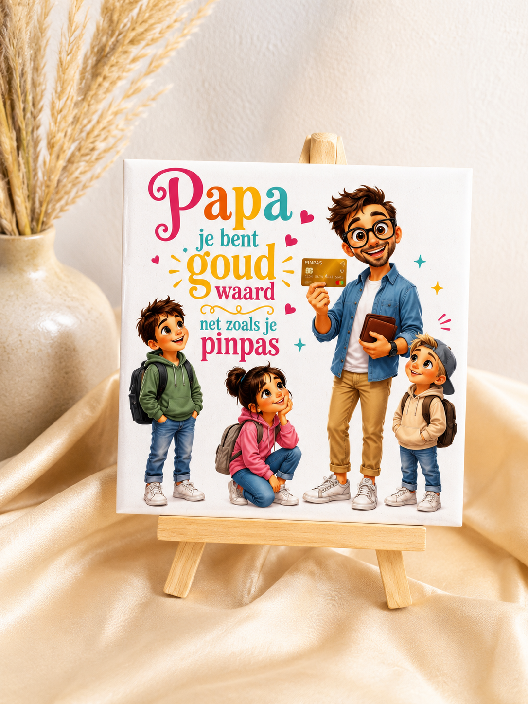 💙“Papa, je bent goud waard net zoals je pinpas” 💙