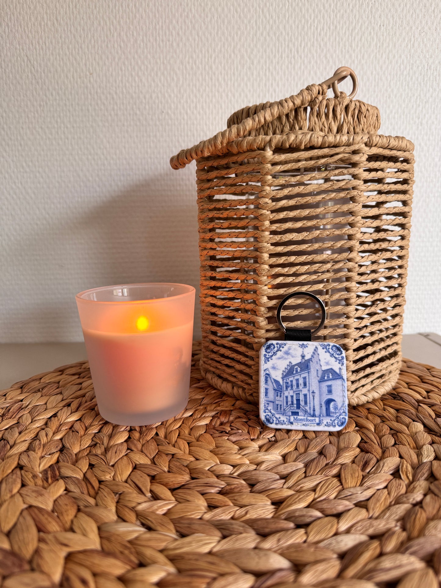 Sleutelhanger Delftsblauw – Het Oude Stadhuis - Montfoort 🔑💙
