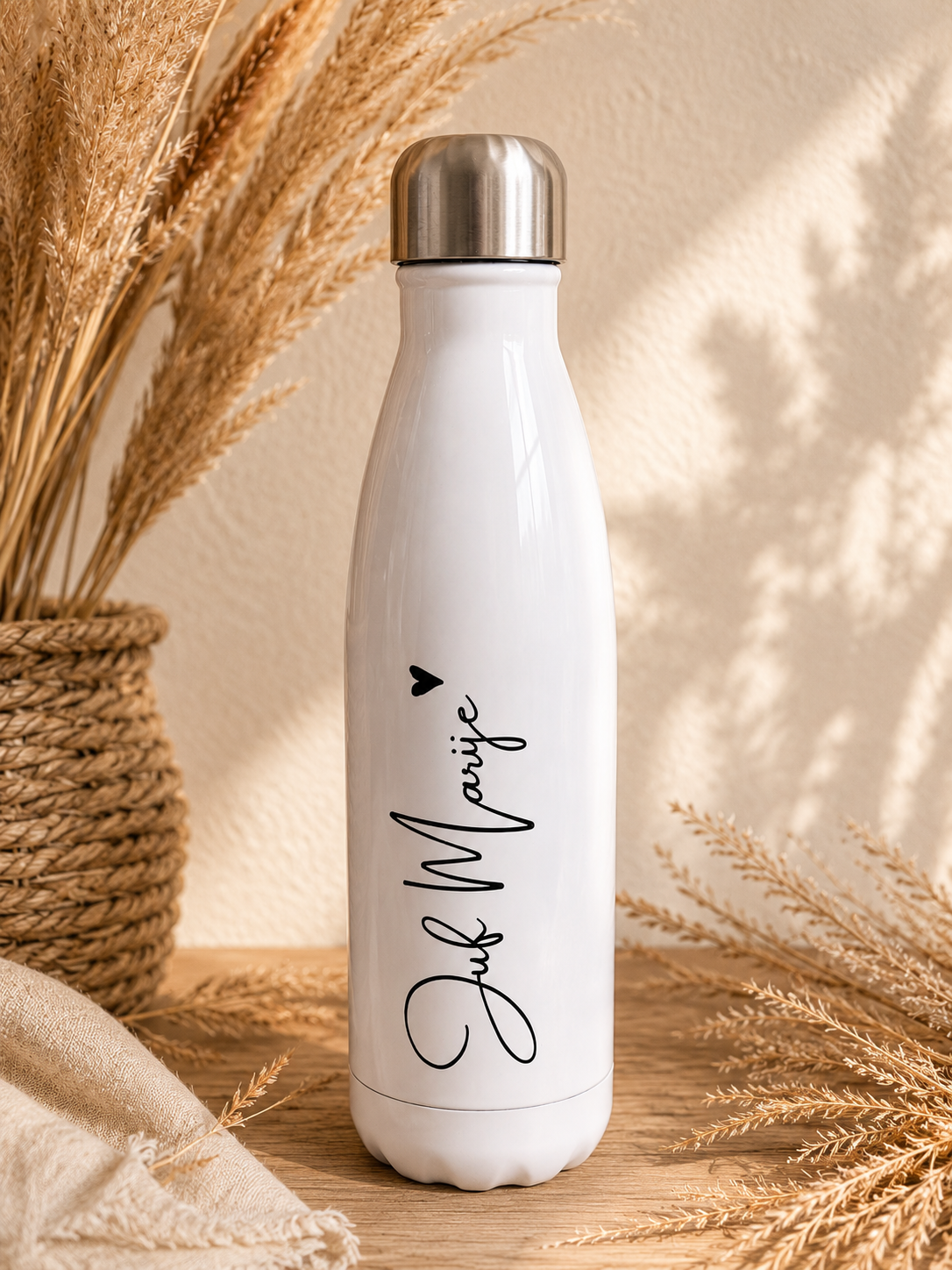 🍎💙 Juf & Meester drinkfles met naam – een persoonlijk bedankje uit het hart 💙🍎