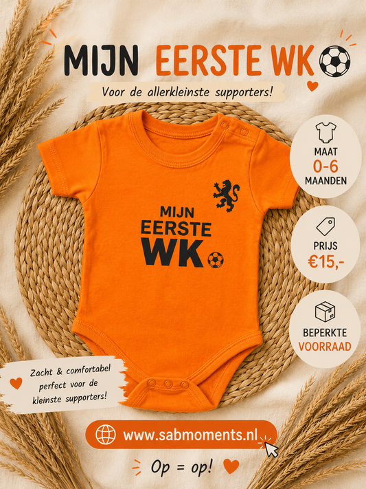 Mijn Eerste WK Rompertje – Oranje ⚽🧡