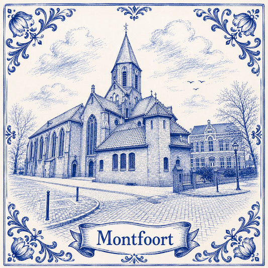⛪💙 Katholieke Kerk Montfoort – Delfts blauw🏡✨