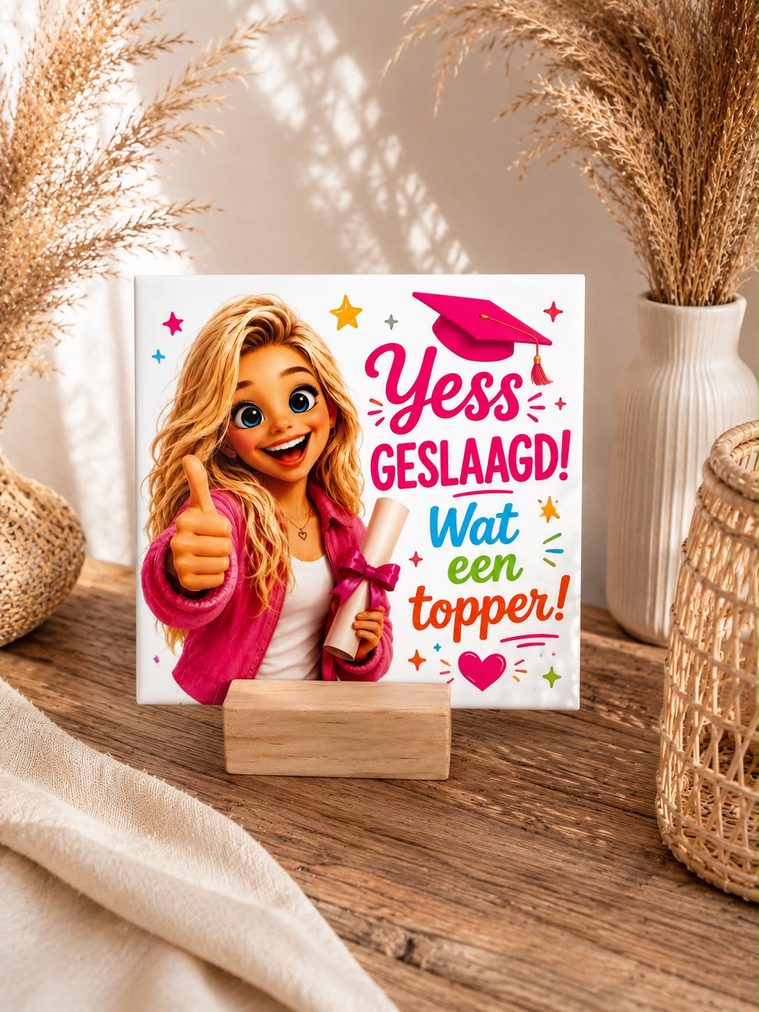 🎓 “Yes Geslaagd! Trots op jou”